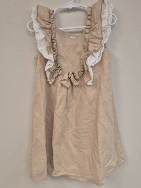 Foque Ecru Dress 6Y